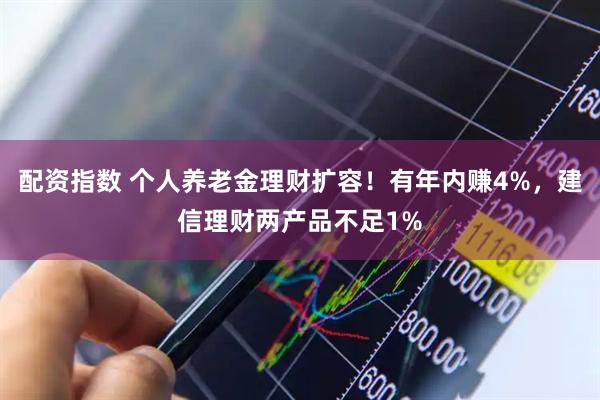 配资指数 个人养老金理财扩容！有年内赚4%，建信理财两产品不足1%